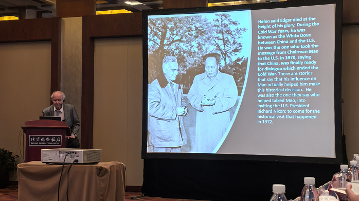 The Special Representatives of the ICC Attend the Symposium Commemorating the 120th Birth Anniversary of Edgar Snow