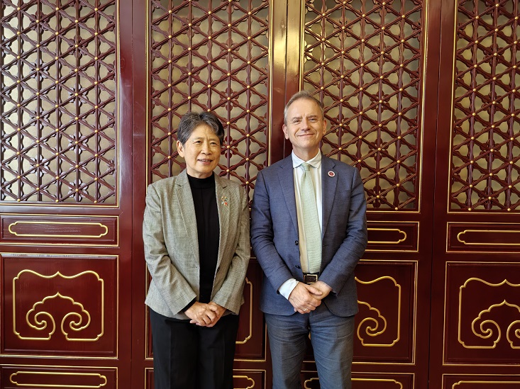 United Nations Resident Coordinator in China Stephen Jackson Visits the ICC